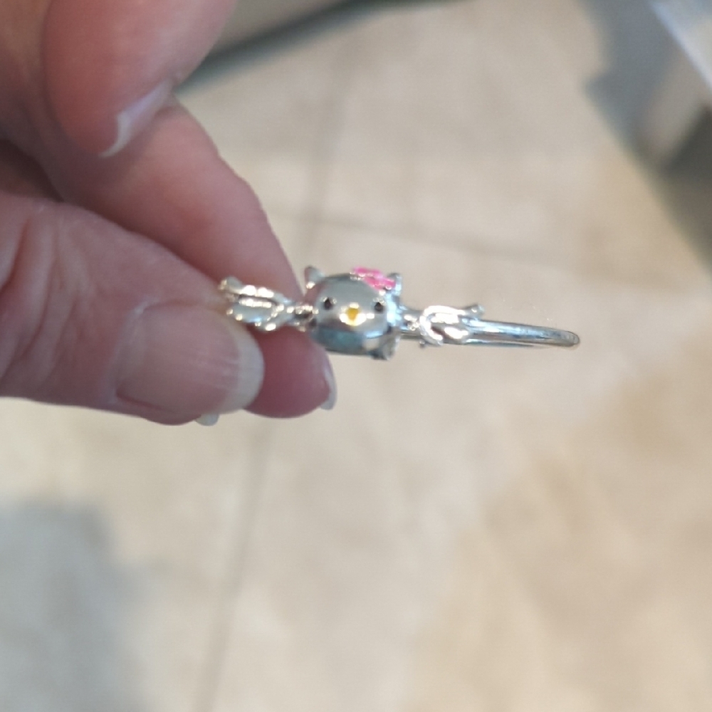Silver Hello Kitty  Bracelet with Pink Accents - Picture 5 of 5